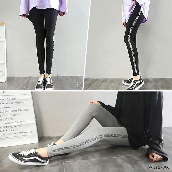 영문스트레이트레깅스 패션 스포츠 타이즈 트레이닝