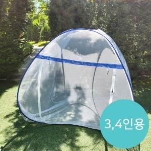 땡원터치모기장3/4인 0286 / 차단 방충망 아기 캐노피 사각 침대