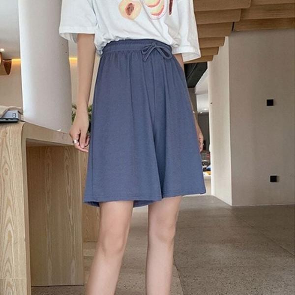 4부 밴딩 플 가벼운 실내복 데일리 반바지