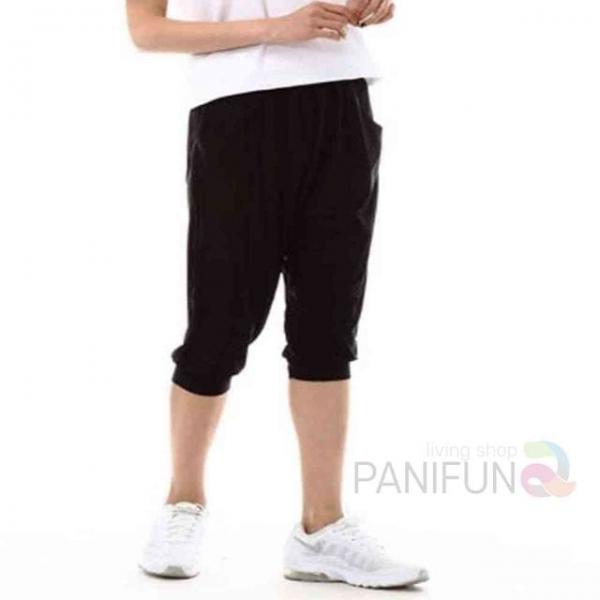 여자 7부 바지 여름 블랙 시원한바지 여자여름바지 여자칠부바지 여성쿨바지 여자쿨바지