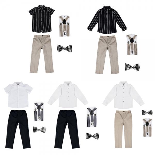 (대여) 바론 반팔or긴팔셔츠 멜빵바지 교복세트(셔츠.