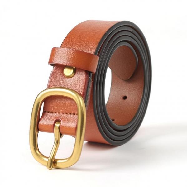 아임레더 여성 소가죽 벨트 S-5 (카멜 골드)청바지 레더벨트