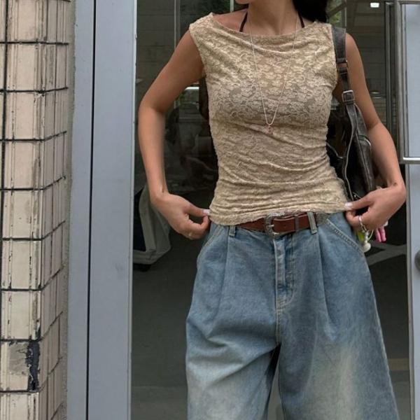 엘리시안 버뮤다팬츠 청바지 데님 와이드데님팬츠