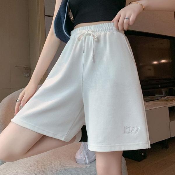 여름 여성 트레이닝 츄리닝 반바지 팬츠 신산소면 5부