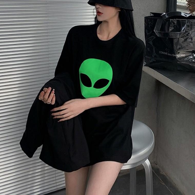 여름 여자 티셔츠 캐주얼룩 오버핏 반팔티 박스 신상