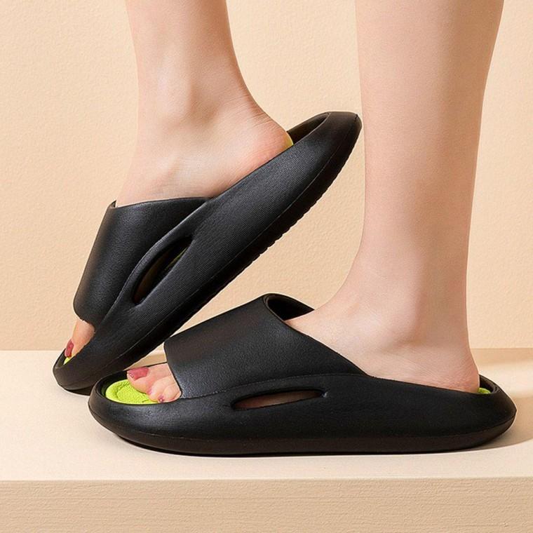 EVA 블랙 통굽 슬리퍼 265-270mm