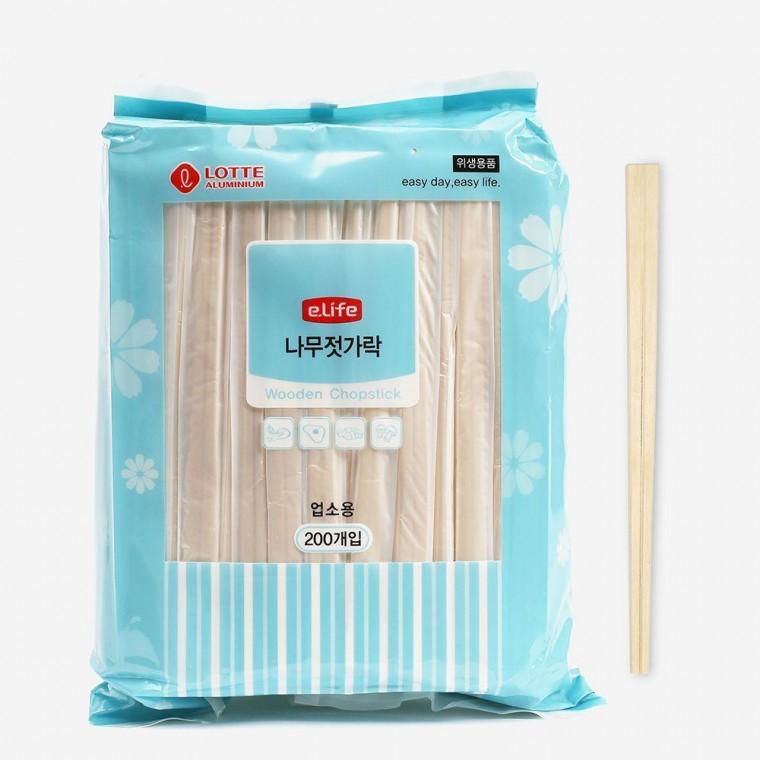 일회용 나무 젖가락 200P세트
