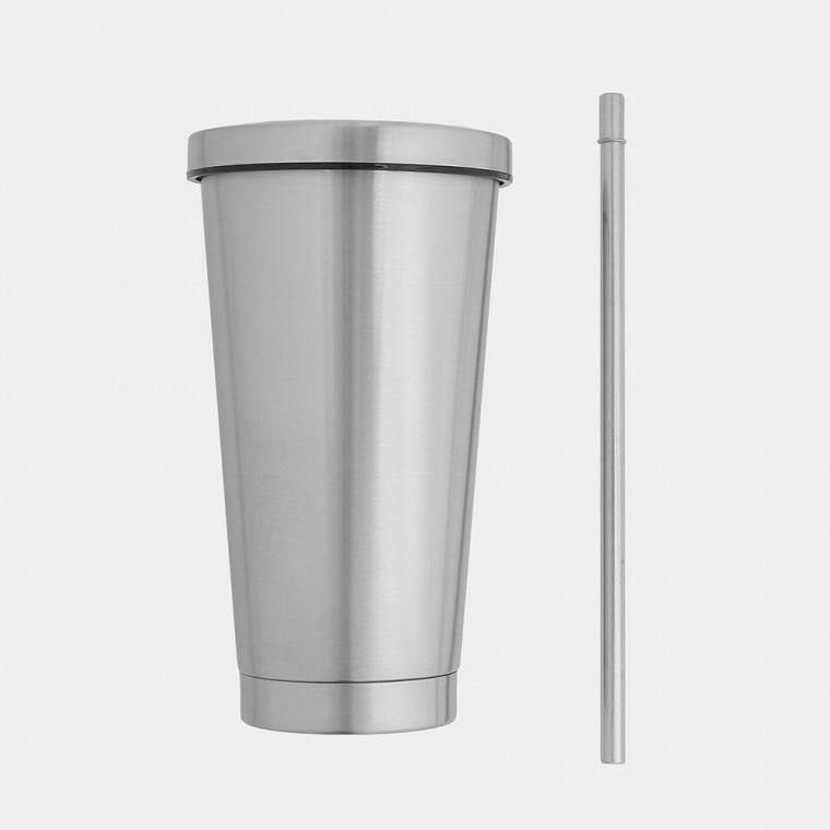 실버 스테인레스 보온보냉 텀블러 500ml