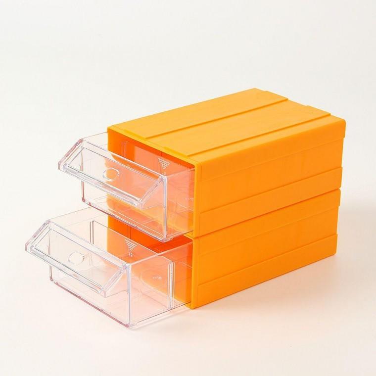 나사 너트 부품 보관함 멀티박스 11cmx6cm 2개 노랑