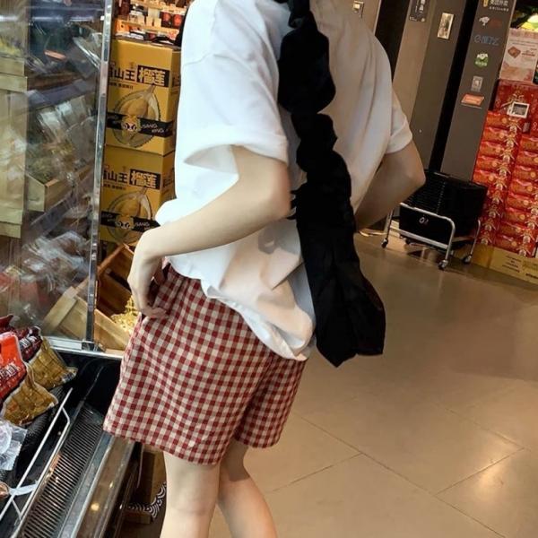 여름 체크 반바지 수면잠옷 여름잠옷 여성잠옷 파자마파티 잠옷 파자마잠옷 반바지 잠옷세트
