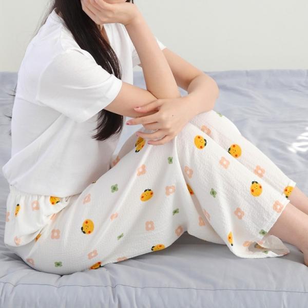 포포 시원한 지지미 10종 파자마 팬츠 통바지 조거 5부 반바지