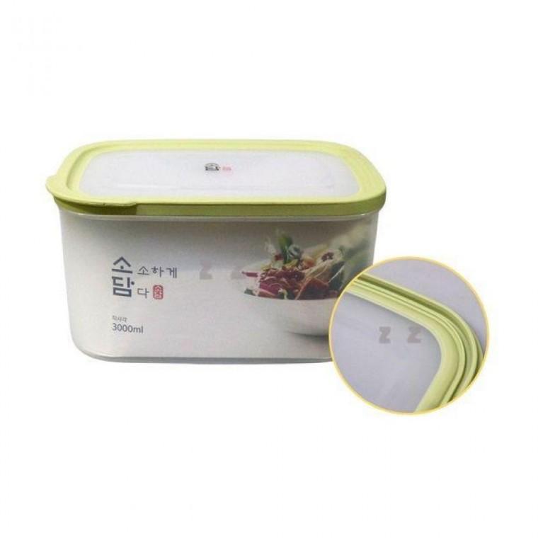 직사각 밀폐 반찬통 3000ml 7호 전자렌지가능 보관통