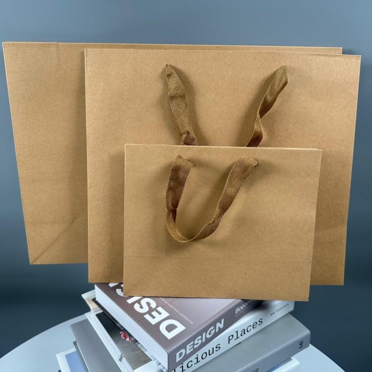 더월리샵 크라프트 종이백 부드러운 종이질감 멋스러운 종이가방