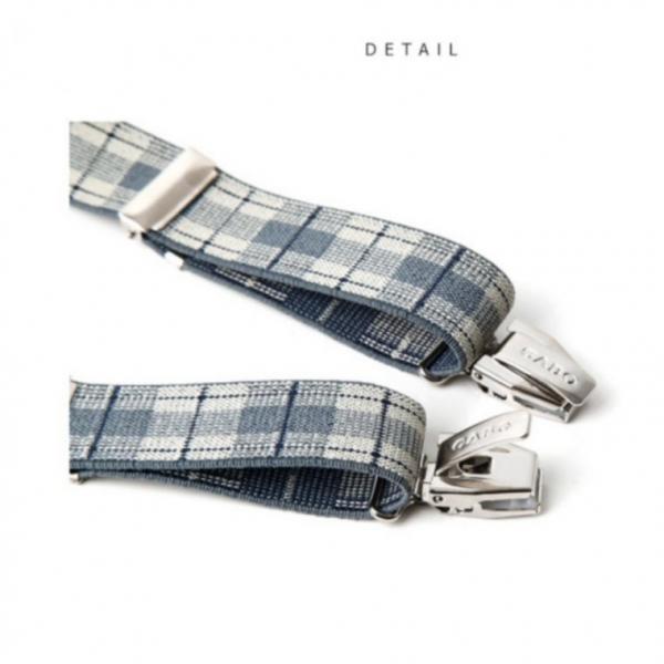 블루 남자서스펜더 클래식 체크 펜더 서스 멜빵 팬더 남성 서스펜더 바지