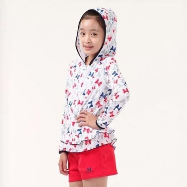 미니 여아 수영복 세트 수모 바지 래쉬가드 5피스