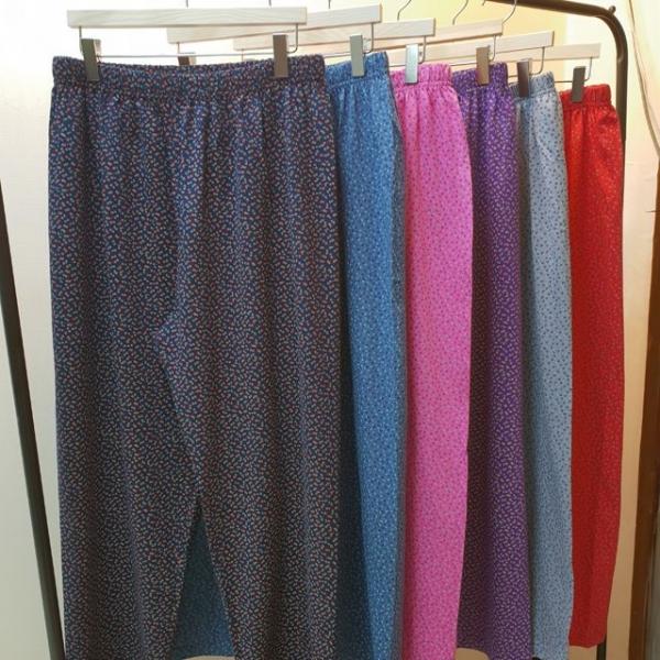 국산 스판면 여성 잠옷바지