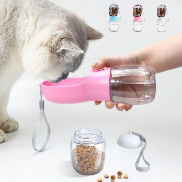 반려동물 물병300ml 외출 산책 식기 휴대용 그릇