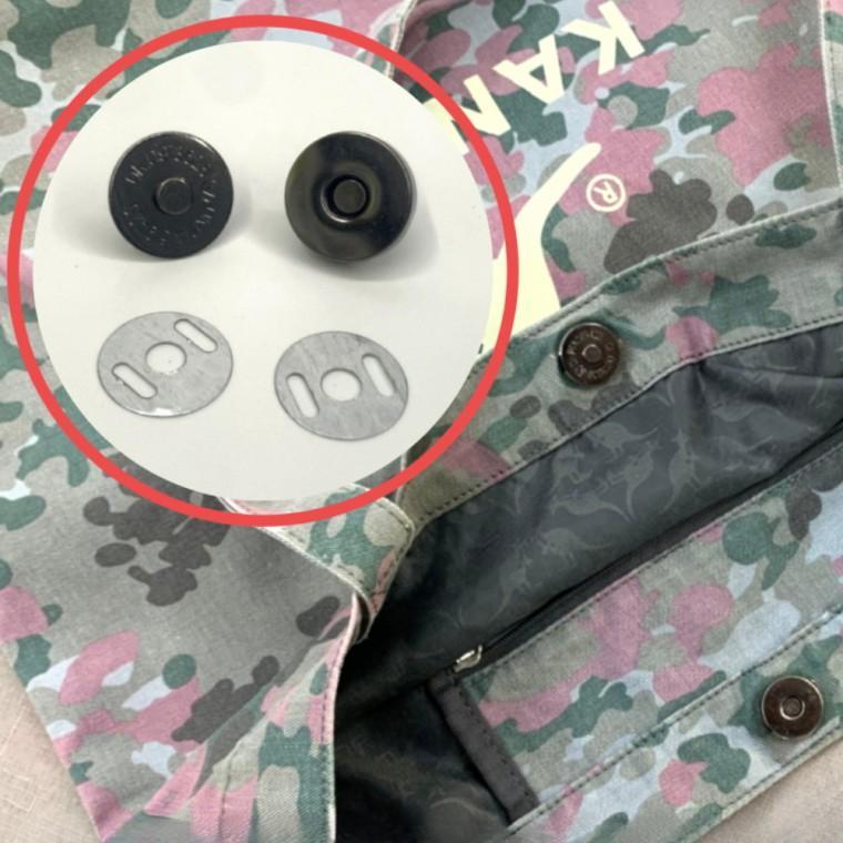 스냅단추 핀타입 똑딱이 자석단추 블랙 중형 5P 똑딱이단추