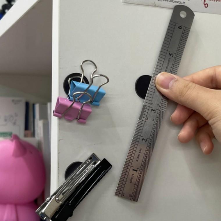원형고무자석 부착식 원형 고무자석 스티커 20mm 20P 자석판