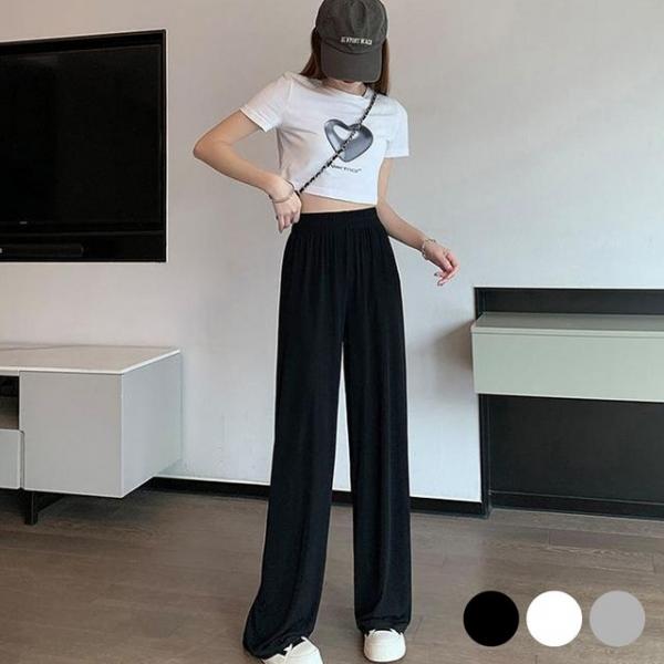찰랑찰랑 가잔라인 밴딩 바지