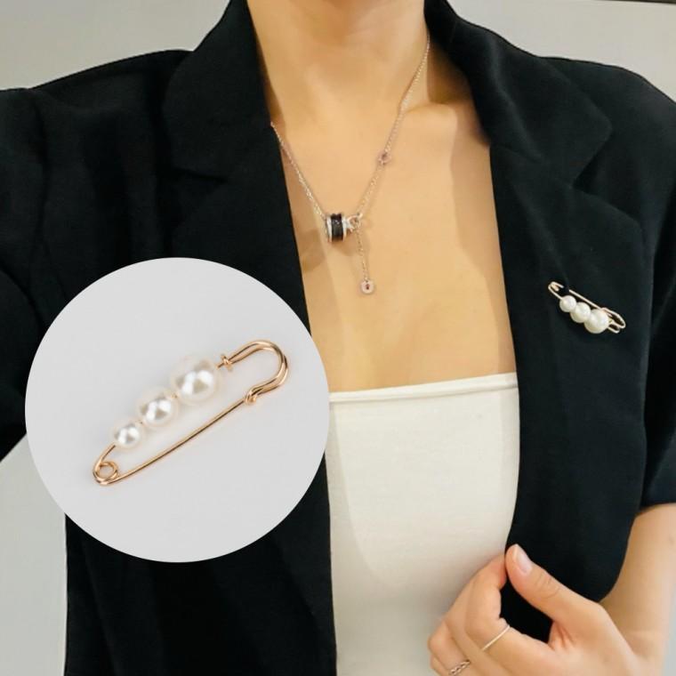 옷핀브로치 옷수선 옷고정 진주 옷핀 5cm 바지수선