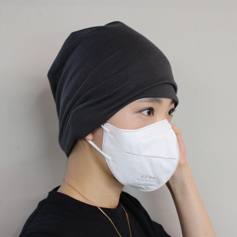 암환자모자 항암 암환자 두겹 비니모자 그레이 항암두건