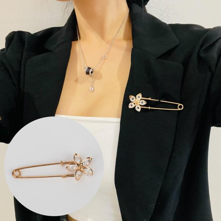 옷핀브로치 옷수선 옷고정 꽃 옷핀 8cm 바지수선