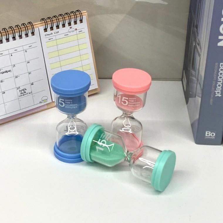 10분모래시계 마카롱 탁상 타이머 15분 모래시계