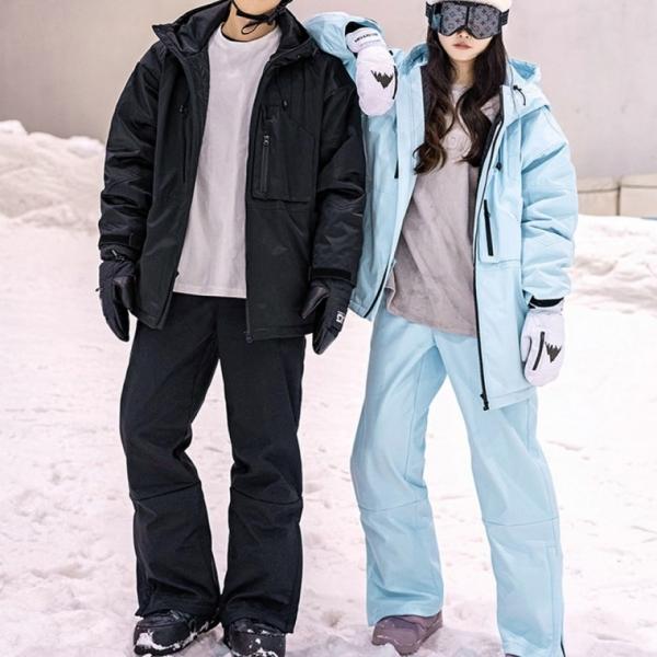 윈터브리즈 스키복 상하 세트 경량 방한 방수 방풍 스판 스키 스노우보드복 팬츠 바지 남성 여성