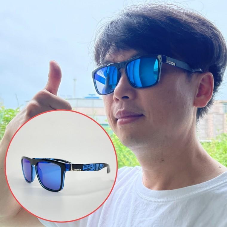 편광선글라스 편광 사각 뿔테 선글라스 블루미러 뿔테선글라스