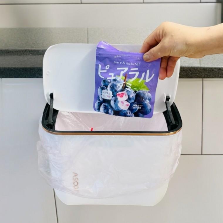 공중부양쓰레기통 주방 싱크대 걸이형 쓰레기통 7L 싱크대쓰레기통