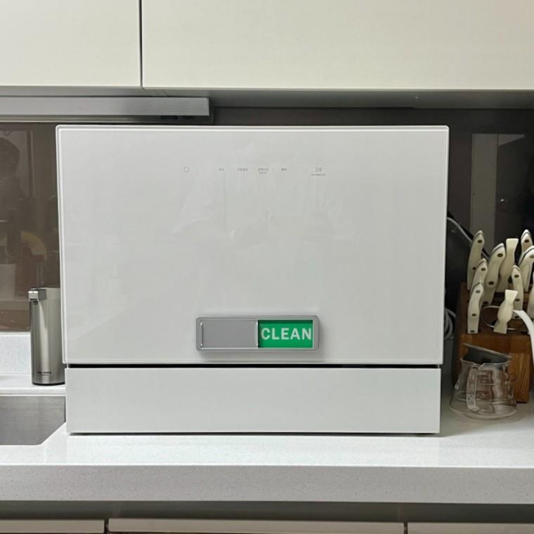식기세척기표시 식기세척기 더티 클린 자석 표시판 실버 식기세척기가능표시