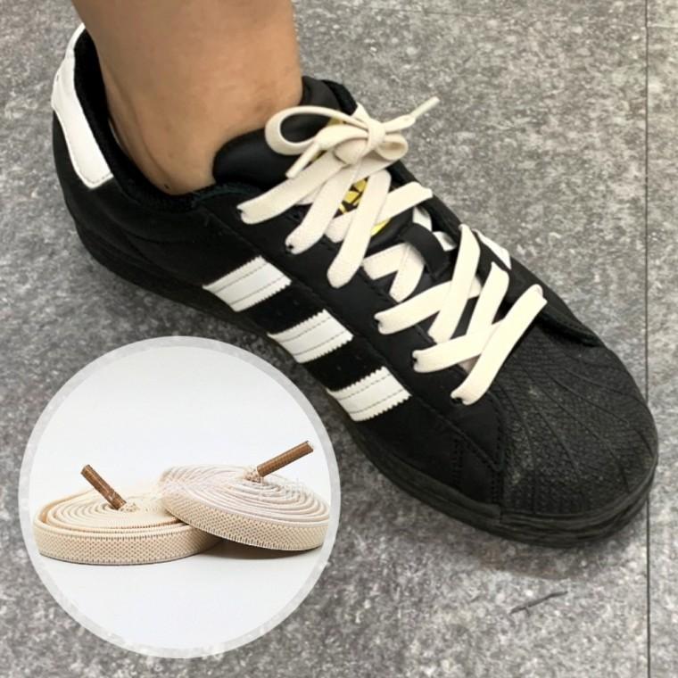 고무신발끈 커스텀 고무줄 운동화 신발끈 아이보리 100cm 고무줄신발끈