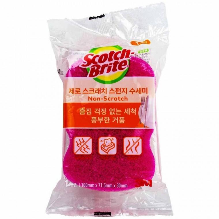 스카치브라이트 제로 스크래치 스펀지 수세미 1개입