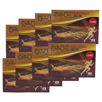 골드홍삼 동전패드 120매 고급 한방 찜질 패치 8개