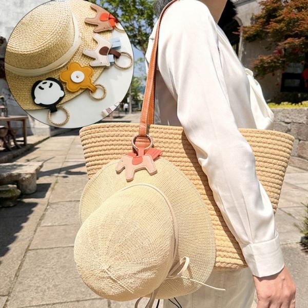 모자 자석 인조가죽 클립 키링 가방 스카프 선글라스 여름 휴양지 분실방지
