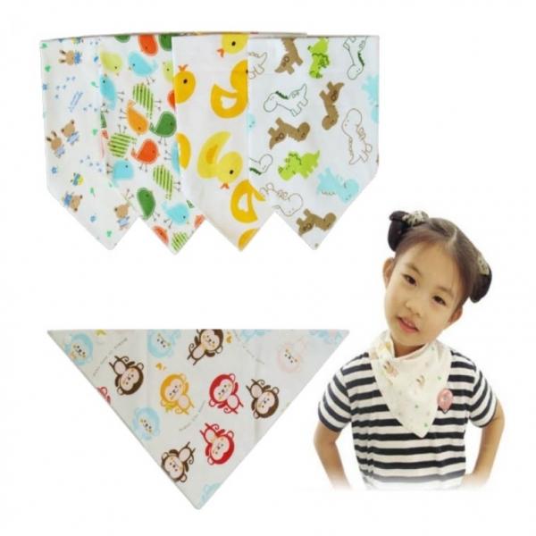 턱받이[동물원스카프빔]턱받이 스카프빔 턱받이 유아스카프 턱받이 스카프 3개월사용KC 인쇄가능[드림무역]
