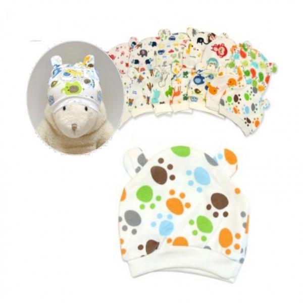 유아모자[동물원 천사비니]아기모자 신생아모자 유아모자 스카프빔 턱받이 3개월사용KC 인쇄가능[드림무역]