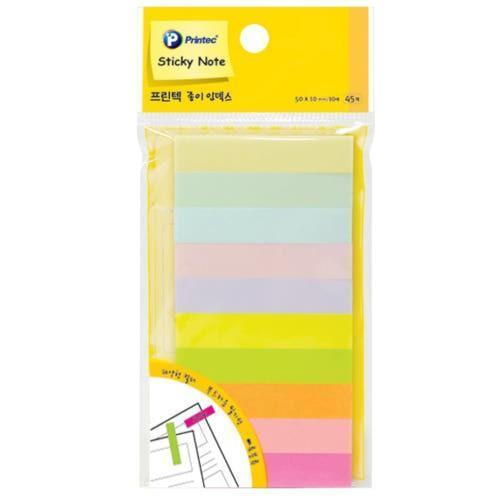 프린텍 종이 인덱스 10색 50x10mm PI040