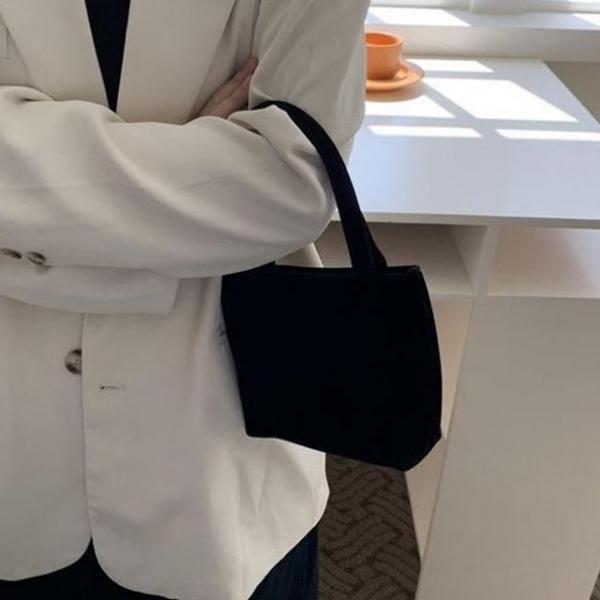 스웨이드 스퀘어 미니백 토트백 손가방 마실가방