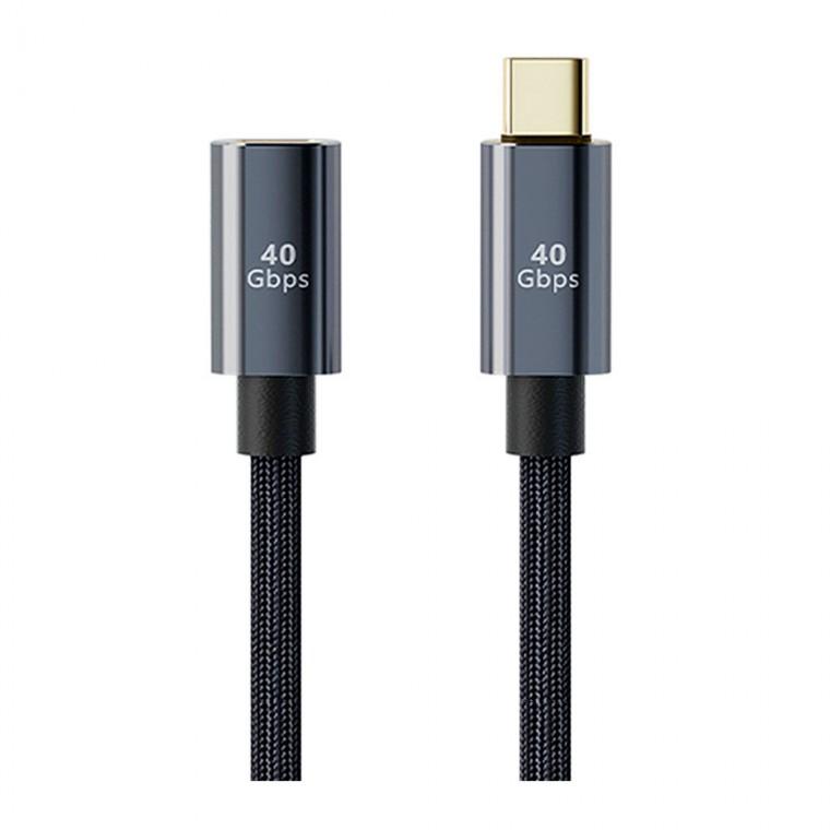 USB 4.0 8K C타입 연장 케이블 80cm 노트북 고속충전 40Gbps PD 100W