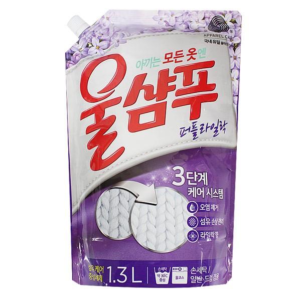 울샴푸 퍼플라일락 1.4L 애경세제 애경 울샴푸 세제 세탁 빨래 울세제 -TJ