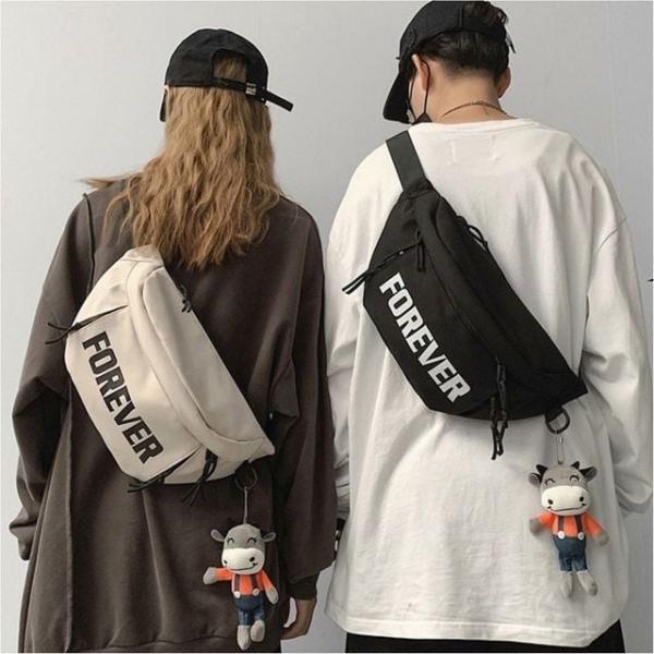 남녀공용 크로스백 슬링백 힙색 메신저백 레터링 포인트 가방