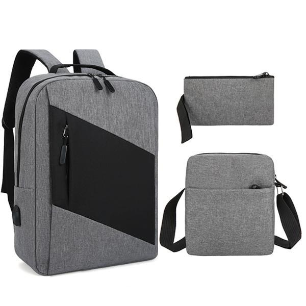 POIPOI 1+2 노트북백팩 대학생 직장인 멀티 노트북 가방 크로스백 파우치 증정 선물/판촉/인쇄