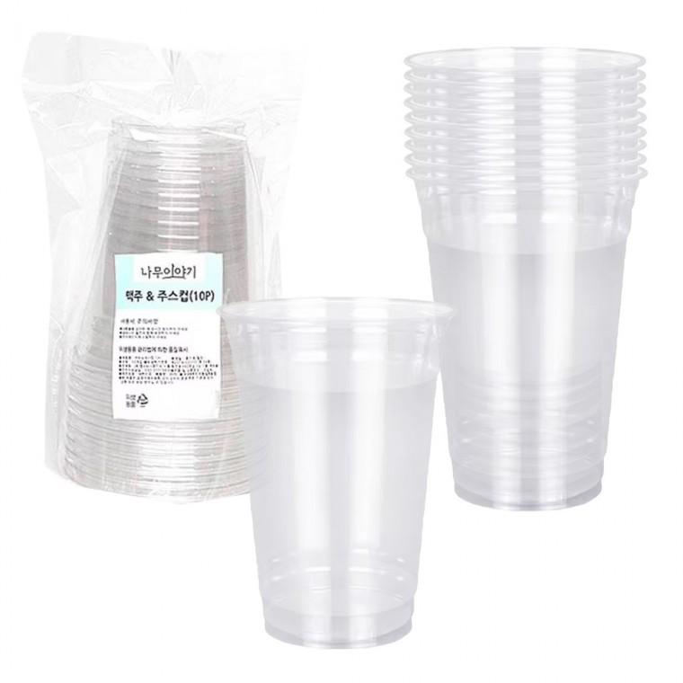 나무이야기 맥주주스컵 410ml 10P 아아컵 아이스컵