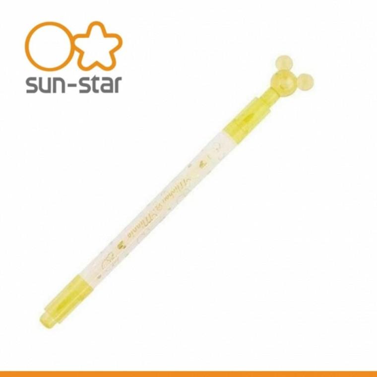 트윈펜 카라팔레 수성 형광펜 미키마우스 옐로우
