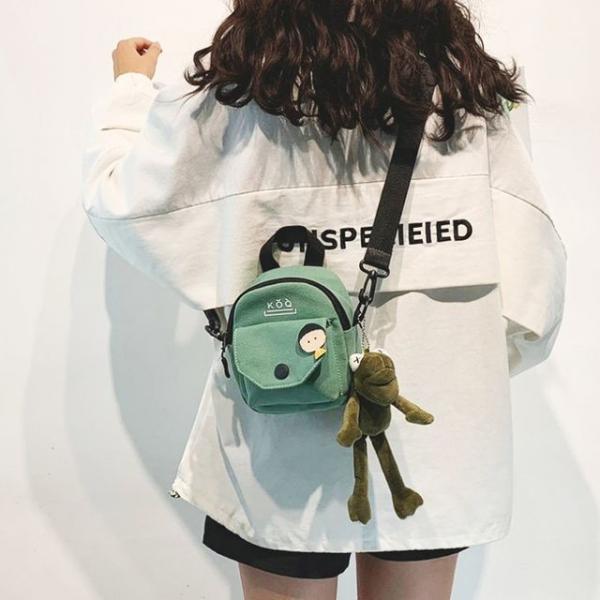 여자가방 미니 보조 앞포켓 캐주얼 귀여운 크로스백