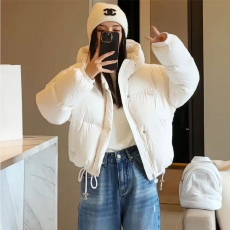소매 아우터 여성 조끼 점퍼 패딩 탈부착 겨울 후드