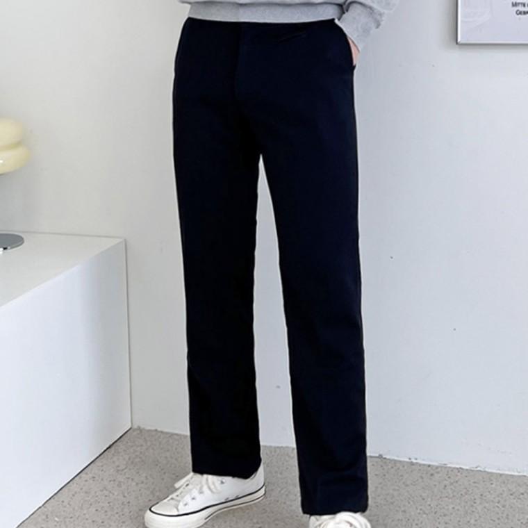 남자 남성 긴바지 팬츠 바지 슬랙스 기본 베이직 데일리 캐주얼 오피스 정장 하객 빅사이즈 밴딩 일상 심플