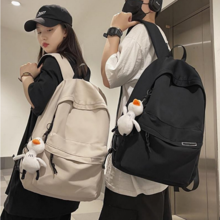대학생 캐주얼 백팩 커플 가방 남녀공용 학교 심플